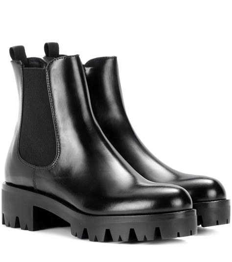 womens black prada boots|Prada black boots women's.